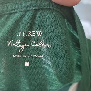 J. Crew Vintage green v-neck t-shirt